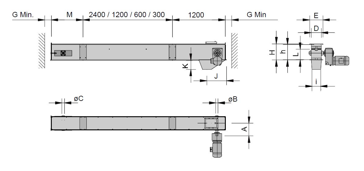 Crocus Chain Conveyor specifications Technical data